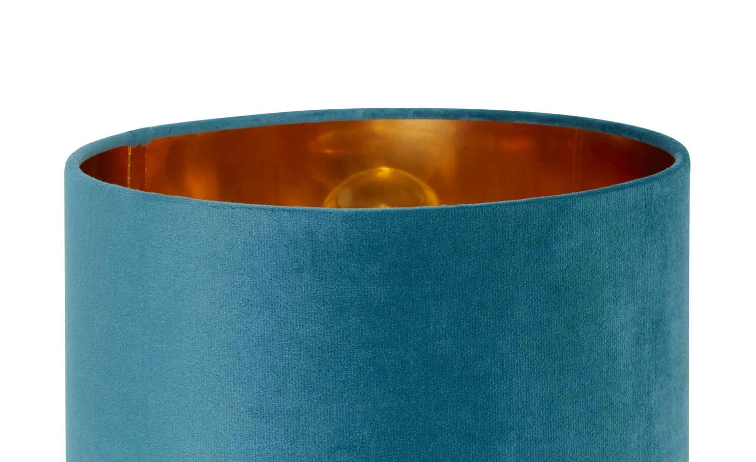 Fischer-Honsel Tischleuchte, 1-flammig, türkis Samt `klein´ | 32|cm Blau, Grün 7 Fischer-Honsel Tischleuchte, 1-flammig, türkis Samt `klein´ | 32|cm Blau, Grün – Bild 7