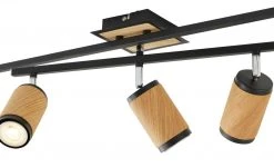 Deckenstrahler, 5-flammig, Eiche / schwarz 9 Deckenstrahler, 5-flammig, Eiche / schwarz -Innenleuchten Verkaufsladen 11686936 1 202203081236