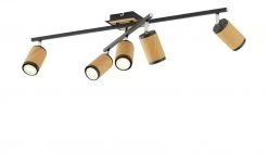 Deckenstrahler, 5-flammig, Eiche / schwarz 12 Deckenstrahler, 5-flammig, Eiche / schwarz -Innenleuchten Verkaufsladen 11686936 4 202203081236