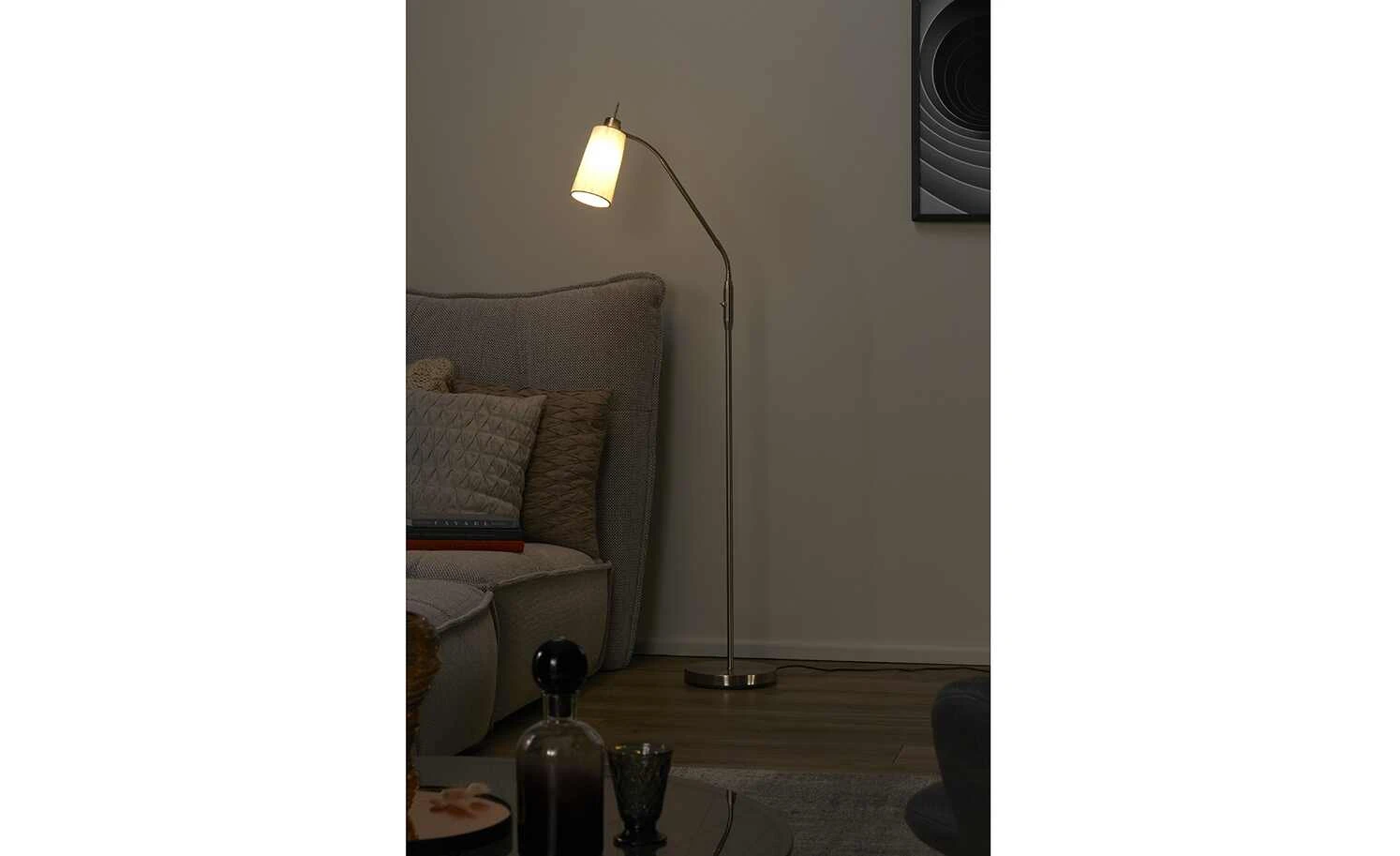 Leseleuchte, 1-flammig, Nickel-matt 1 Leseleuchte, 1-flammig, Nickel-matt