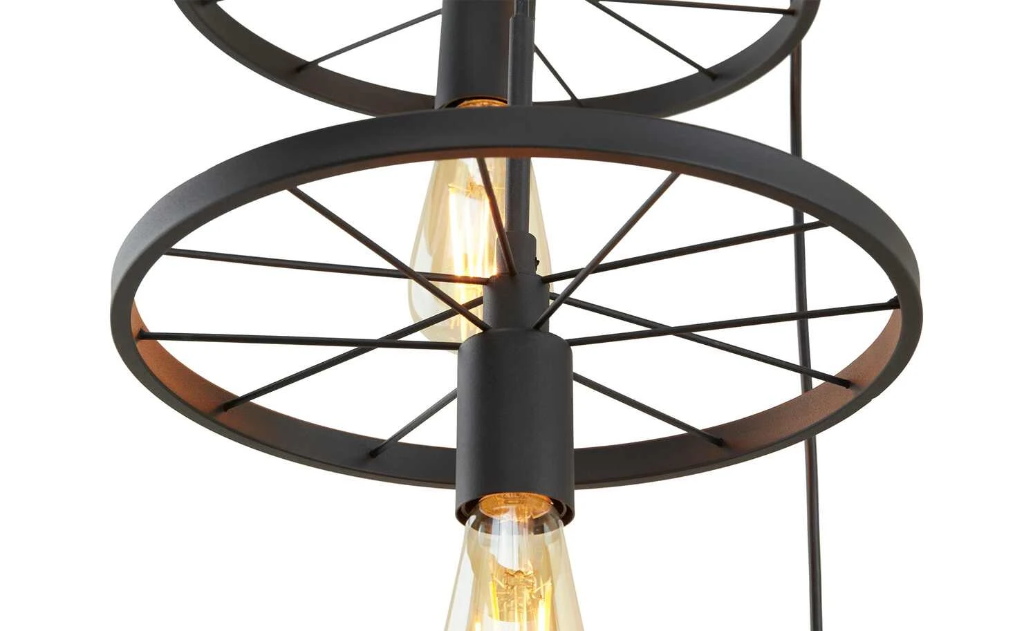 Pendelleuchte, 5-flammig, ´Radspeiche` 4 Pendelleuchte, 5-flammig, ´Radspeiche` – Bild 4