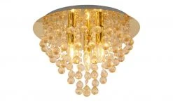 Deckenleuchte, 3-flammig, Behang goldfarben 6 Deckenleuchte, 3-flammig, Behang goldfarben -Innenleuchten Verkaufsladen 11686945 3 202202231234