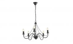 Kronleuchter, 5-flammig, schwarz 10 Kronleuchter, 5-flammig, schwarz -Innenleuchten Verkaufsladen 11686960 4 202205041236