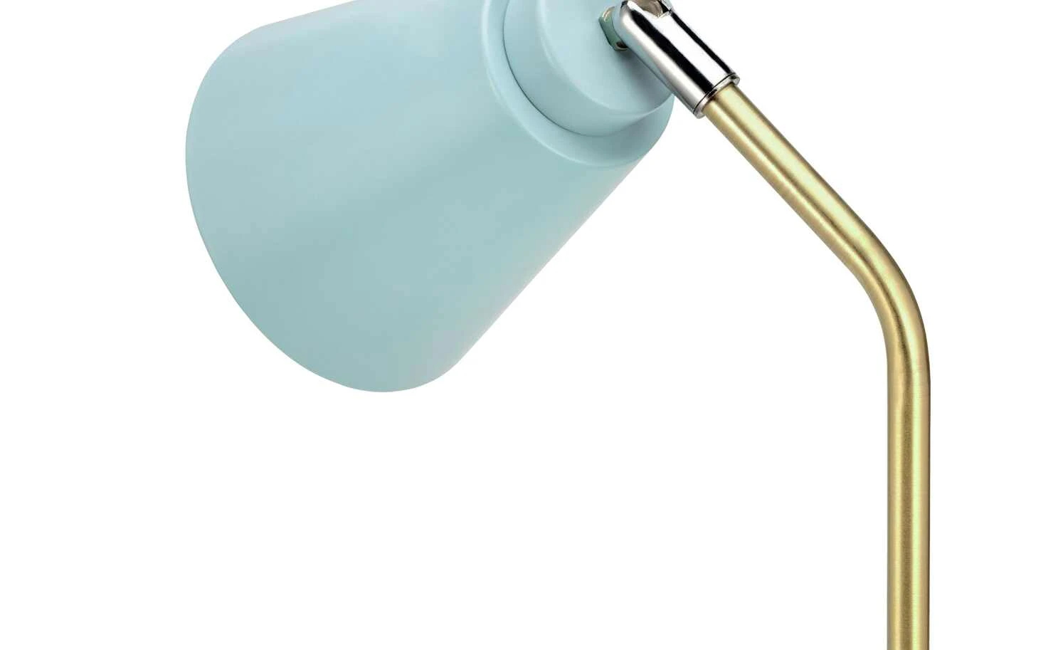 Tischleuchte, 1-flammig, hellblau/goldfarben 5 Tischleuchte, 1-flammig, hellblau/goldfarben – Bild 5