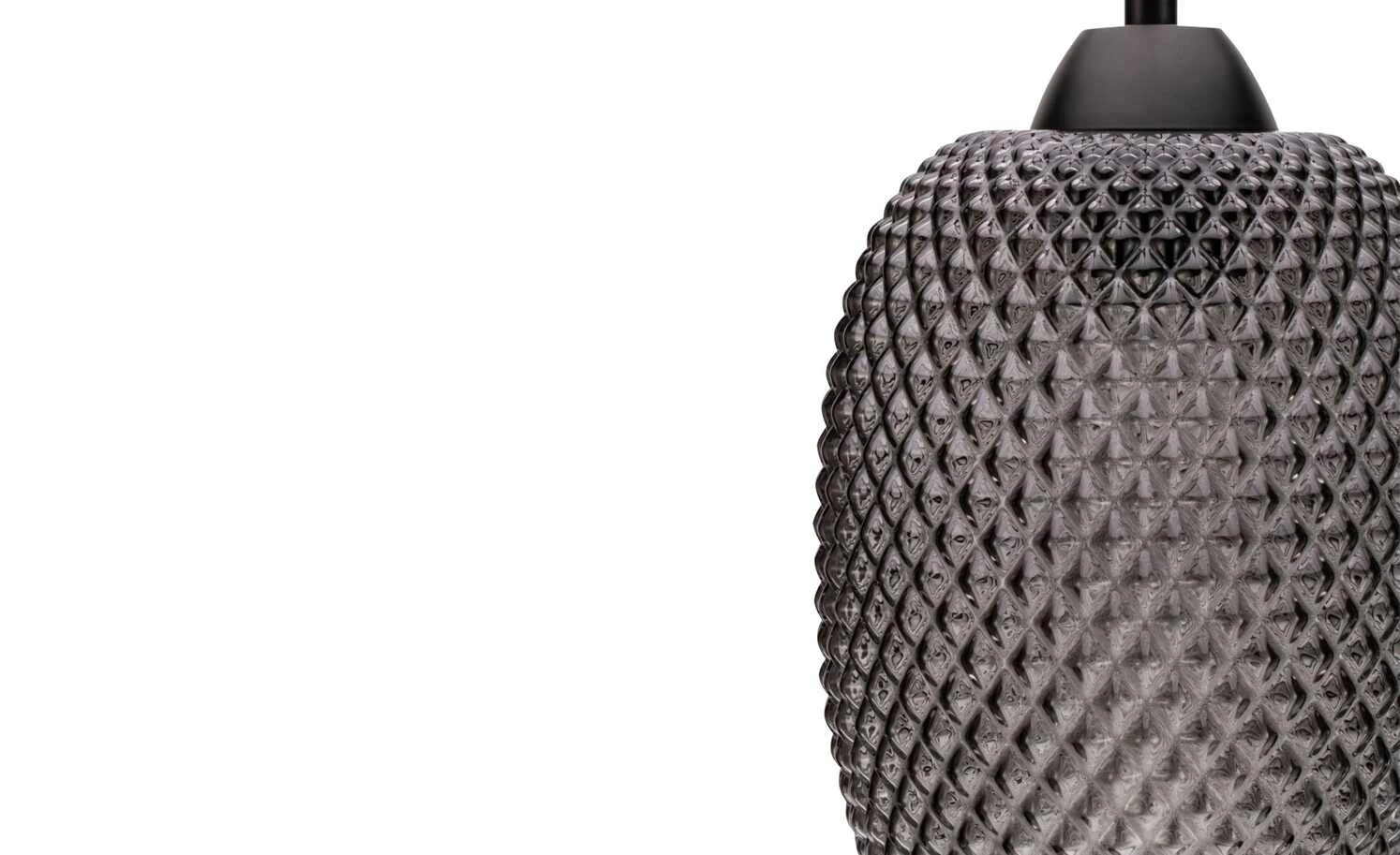 Pendelleuchte, 1-flammig, Rauchglas mit Struktur 5 Pendelleuchte, 1-flammig, Rauchglas mit Struktur – Bild 5