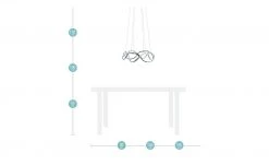 KHG LED-Pendelleuchte, chrom, geschwungen -Innenleuchten Verkaufsladen 11686998 5 202207271302