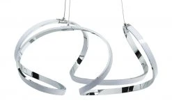 KHG LED-Pendelleuchte, chrom, geschwungen `klein`