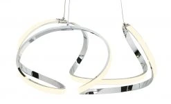 KHG LED-Pendelleuchte, chrom, geschwungen `klein` -Innenleuchten Verkaufsladen 11686999 5 202207271302