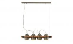 Pendelleuchte, 4-flammig, Metall/ Holz schwarz -Innenleuchten Verkaufsladen 11687086 2 202205041236