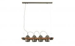 Pendelleuchte, 4-flammig, Metall/ Holz schwarz -Innenleuchten Verkaufsladen 11687086 3 202205041236