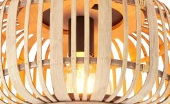 Deckenleuchte, 1-flammig. Rattanschirm `klein` -Innenleuchten Verkaufsladen 11687088 3 202206291057