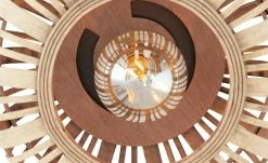 Deckenleuchte, 1-flammig. Rattanschirm `klein` -Innenleuchten Verkaufsladen 11687088 4 202206291057