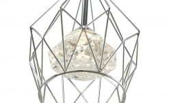 Wofi LED-Pendelleuchte 3-flammig, chrom, Kristalloptik ´Rondell´ -Innenleuchten Verkaufsladen 11687094 4 202112231310