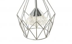 Wofi LED-Pendelleuchte 3-flammig, chrom, Kristalloptik ´Rondell´ -Innenleuchten Verkaufsladen 11687094 6 202112231310