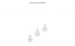 Wofi LED-Pendelleuchte 3-flammig, chrom, Kristalloptik ´Rondell´ -Innenleuchten Verkaufsladen 11687094 8 202112231310