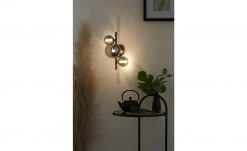 Wofi Wandleuchte, 3-flammig, schwarzchrom