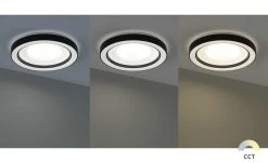 Trio LED-Deckenleuchte, schwarz mit Fernbedienung -Innenleuchten Verkaufsladen 11687111 8 202201271233