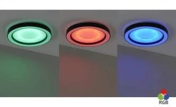Trio LED-Deckenleuchte, schwarz mit Fernbedienung -Innenleuchten Verkaufsladen 11687111 9 202201271233