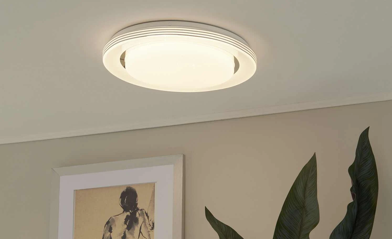 Trio LED-Deckenleuchte, weiß Starlight-Effekt ´groß´ | 18|W 3 Trio LED-Deckenleuchte, weiß Starlight-Effekt ´groß´ | 18|W – Bild 3