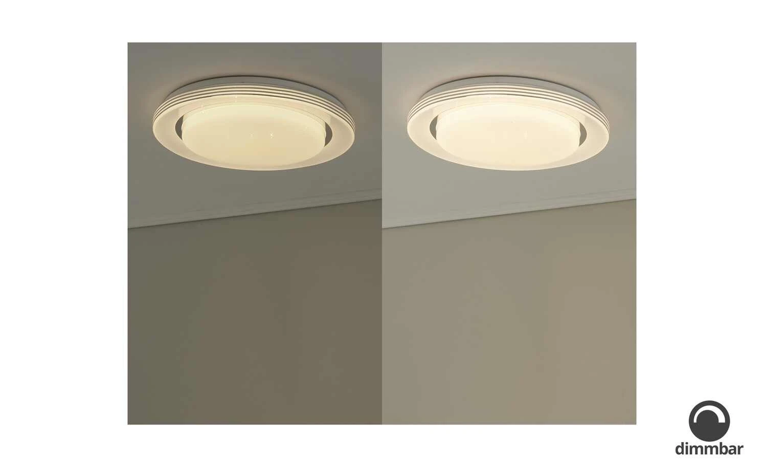 Trio LED-Deckenleuchte, weiß Starlight-Effekt ´groß´ | 18|W 2 Trio LED-Deckenleuchte, weiß Starlight-Effekt ´groß´ | 18|W – Bild 2