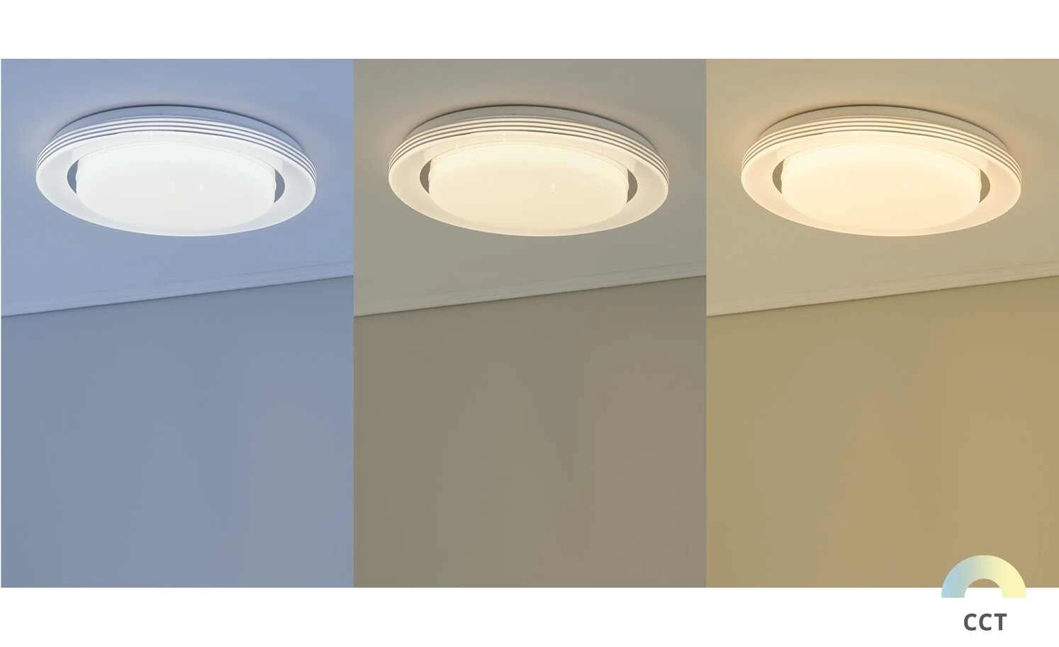 Trio LED-Deckenleuchte, weiß Starlight-Effekt ´groß´ | 18|W 1 Trio LED-Deckenleuchte, weiß Starlight-Effekt ´groß´ | 18|W