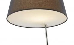 B-Leuchten Stehleuchte, 1-flammig, schwarz/chrom mit grauen Schirm -Innenleuchten Verkaufsladen 11687115 3 202111241245