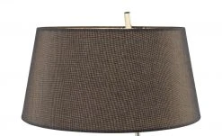 B-Leuchten Stehleuchte, 1-flammig, schwarz/chrom mit grauen Schirm -Innenleuchten Verkaufsladen 11687115 4 202111241245