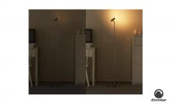 B-Leuchten LED-Stehleuchte, 1-flammig, Nickel-matt