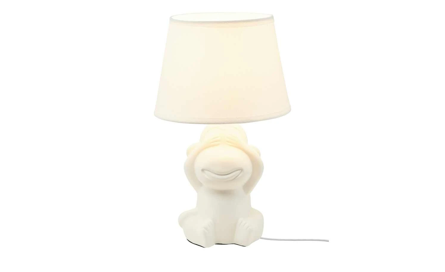 Trio Keramik-Tischleuchte, 1-flammig, weiß 3 Trio Keramik-Tischleuchte, 1-flammig, weiß – Bild 3