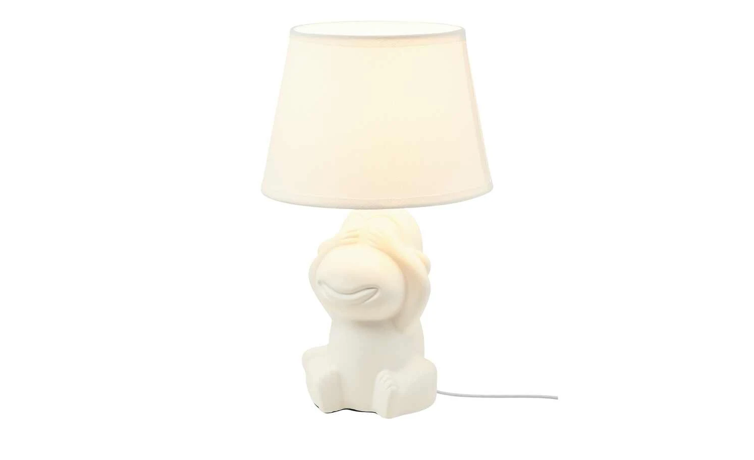 Trio Keramik-Tischleuchte, 1-flammig, weiß 4 Trio Keramik-Tischleuchte, 1-flammig, weiß – Bild 4