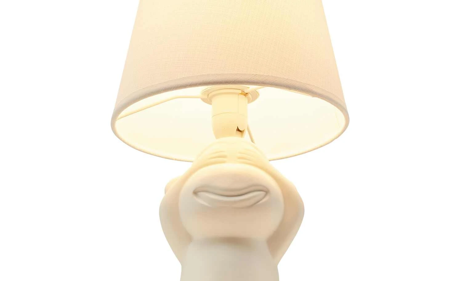 Trio Keramik-Tischleuchte, 1-flammig, weiß 5 Trio Keramik-Tischleuchte, 1-flammig, weiß – Bild 5