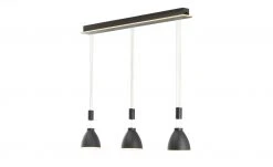 B-Leuchten LED-Pendeleuchte, 3-flammig, schwarz mit indirekter Beleuchtung -Innenleuchten Verkaufsladen 11687135 1 202111301239