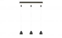 B-Leuchten LED-Pendeleuchte, 3-flammig, schwarz mit indirekter Beleuchtung -Innenleuchten Verkaufsladen 11687135 5 202111301239