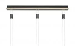 B-Leuchten LED-Pendeleuchte, 3-flammig, schwarz mit indirekter Beleuchtung -Innenleuchten Verkaufsladen 11687135 9 202111301239