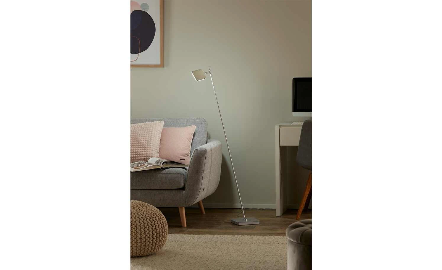 B-Leuchten LED-Stehleuchte, 1-flammig, grau 3 B-Leuchten LED-Stehleuchte, 1-flammig, grau – Bild 3