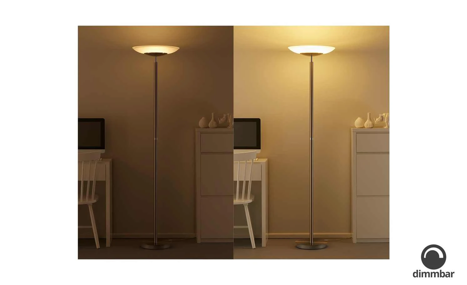 B-Leuchten LED-Deckenfluter, 1-flammig, Nickel-matt 1 B-Leuchten LED-Deckenfluter, 1-flammig, Nickel-matt