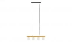 Trio Pendelleuchte, 4-flammig, Holz/ Stoffschirm weiß -Innenleuchten Verkaufsladen 11687144 6 202201251234