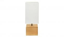 Trio Tischleuchte, 1-flammig, Holz/ Stoffschirm weiß -Innenleuchten Verkaufsladen 11687148 6 202112232232