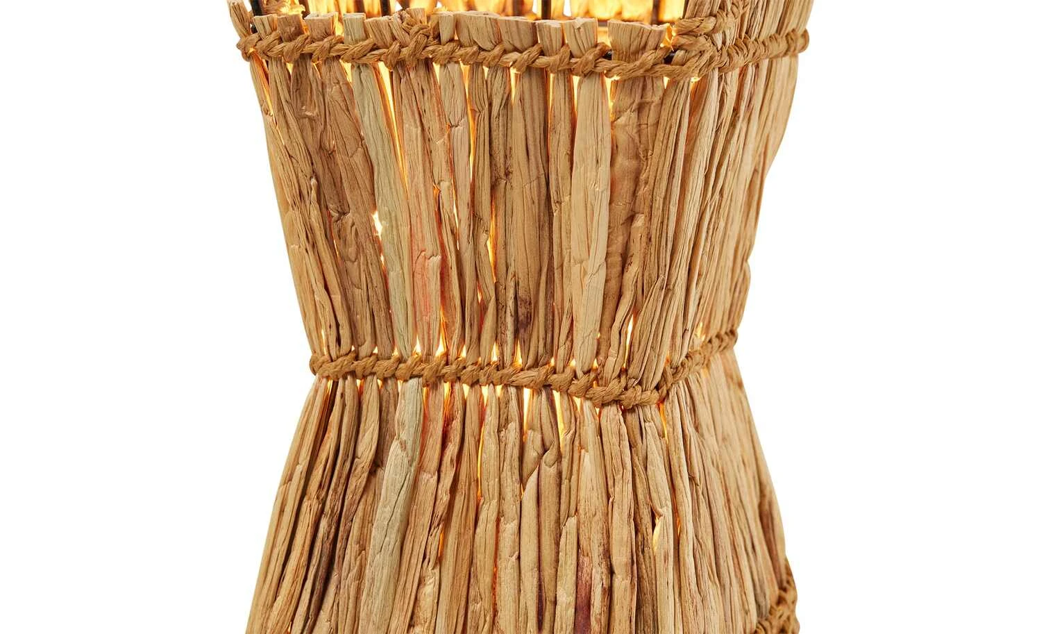 Tischleuchte, 1-flammig, Metall mit Grasgeflecht 6 Tischleuchte, 1-flammig, Metall mit Grasgeflecht – Bild 6