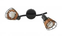 Deckenstrahler 2-flammig, Draht/ Rattan 11 Deckenstrahler 2-flammig, Draht/ Rattan -Innenleuchten Verkaufsladen 11687181 6 202202071235