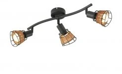 Deckenstrahler 3-flammig, Draht/ Rattan -Innenleuchten Verkaufsladen 11687182 2 202202071235