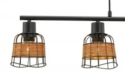 Pendelleuchte, 4-flammig, schwarz, Draht/ Rattan 9 Pendelleuchte, 4-flammig, schwarz, Draht/ Rattan -Innenleuchten Verkaufsladen 11687184 2 202201261235