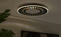 Trio LED-Deckenleuchte , schwarz mit Fernbedienung 16 Trio LED-Deckenleuchte , schwarz mit Fernbedienung -Innenleuchten Verkaufsladen 11687191 1 202201251234