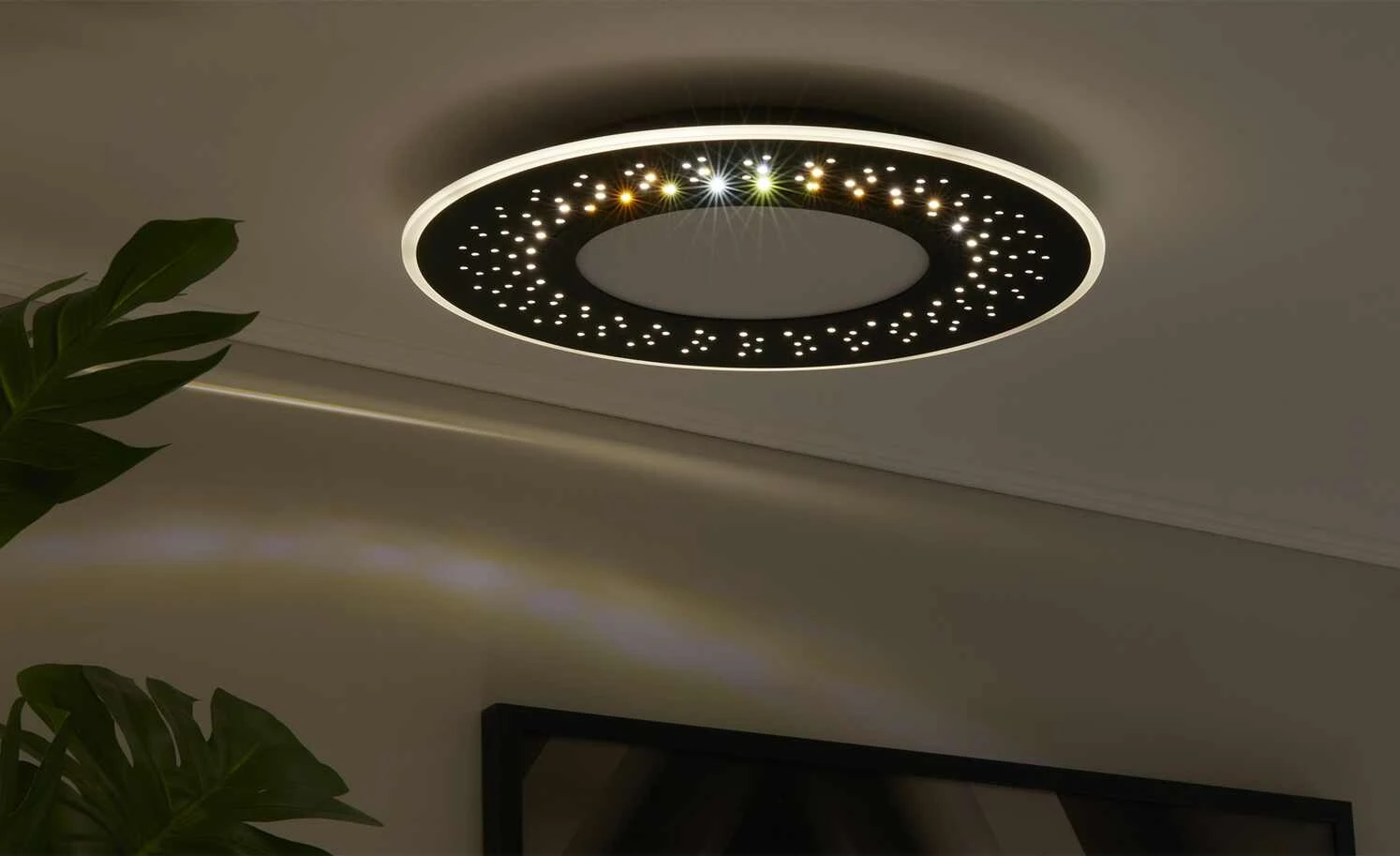 Trio LED-Deckenleuchte , schwarz mit Fernbedienung 6 Trio LED-Deckenleuchte , schwarz mit Fernbedienung – Bild 6