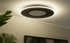 Trio LED-Deckenleuchte , schwarz mit Fernbedienung 13 Trio LED-Deckenleuchte , schwarz mit Fernbedienung -Innenleuchten Verkaufsladen 11687191 4 202201251234