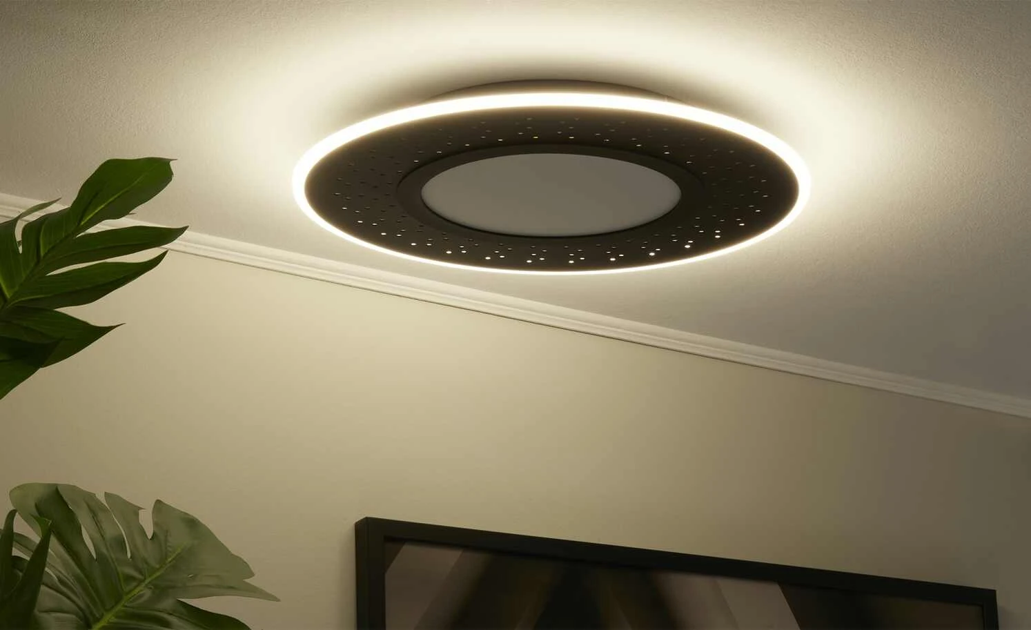 Trio LED-Deckenleuchte , schwarz mit Fernbedienung 3 Trio LED-Deckenleuchte , schwarz mit Fernbedienung – Bild 3