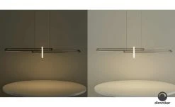 Trio LED-Pendelleuchte, Nickel matt, ´geometrisch` | silberfarben