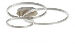 Trio LED Deckenleuchte, Nickel 3 Ringe -Innenleuchten Verkaufsladen 11687195 2 202202071235