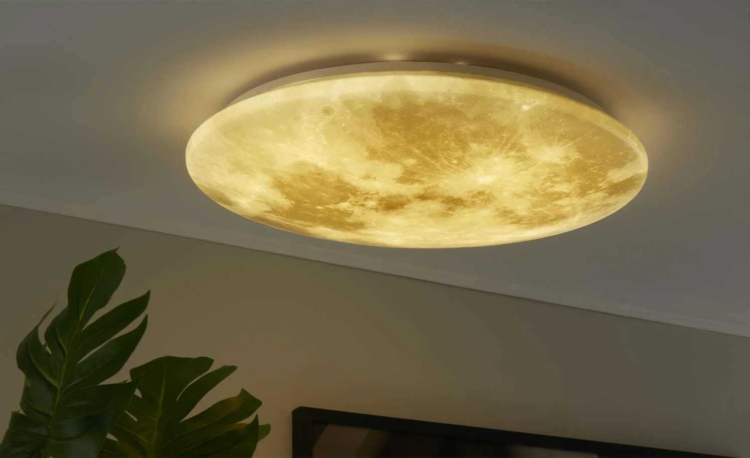 Trio LED-Deckenleuchte in Mondoptik `groß` | 40|W 2 Trio LED-Deckenleuchte in Mondoptik `groß` | 40|W – Bild 2