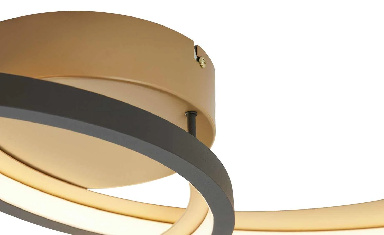 Trio LED-Deckenleuchte, schwarz/ gold ´groß´ | 36|W 4 Trio LED-Deckenleuchte, schwarz/ gold ´groß´ | 36|W – Bild 4